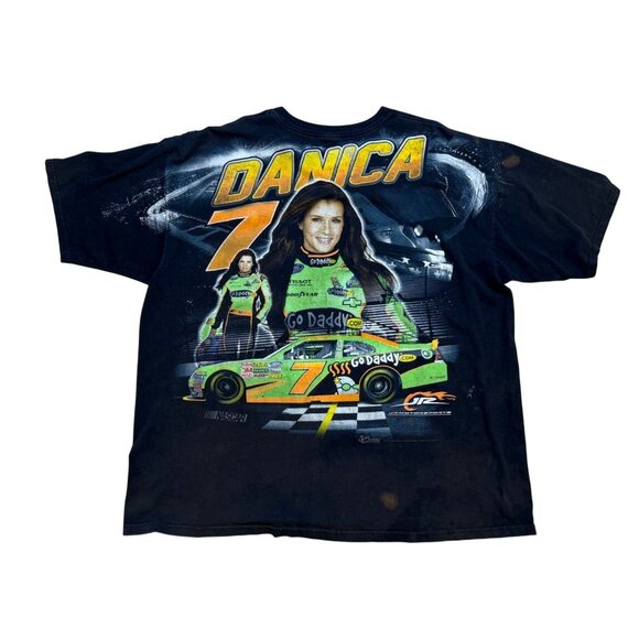 2012 Danica Patrick Chase Authentics 3XL Black NASCAR AOP T Shirt - Picture 2 of 11